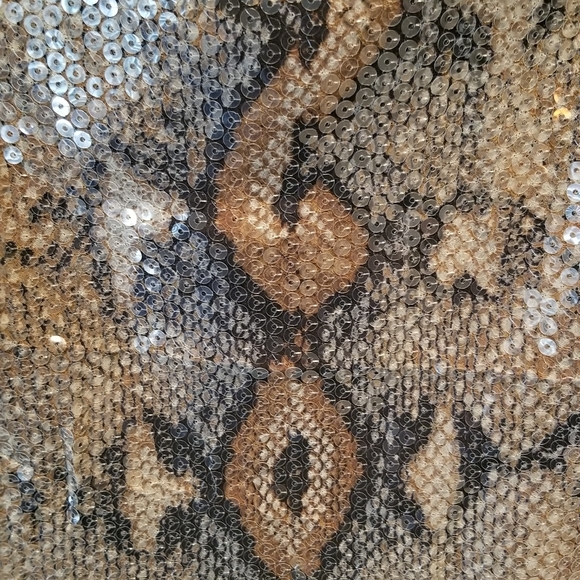 NWOT Libby Edelman Sequin Snake Tunic Dress Large - Picture 5 of 12